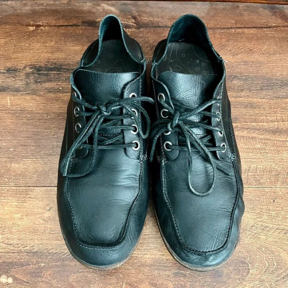 Olukai Ni'o Lace Black Leather Casual Shoes Size 12 / 45
